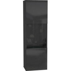 Шкаф навесной НК-МЕБЕЛЬ POINT ТИП-22 шкаф навесной Чёрный/Чёрный глянец 71774441