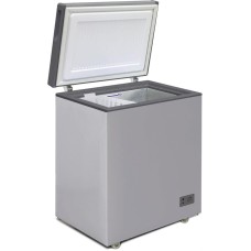 Морозильник БИРЮСА M155KX 145л (ларь, глухая крышка) металлик