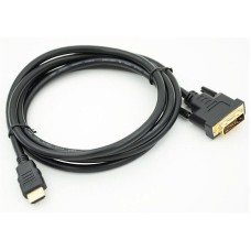 NONAME Кабель DVI HDMI (m) (прямой) - DVI-D (m) (прямой), 2м, черный