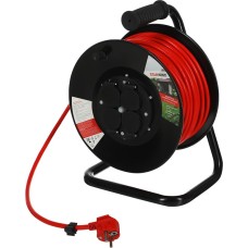 STARWIND Удлинитель силовой ST-PSR4.50/G-16 3x2.5кв.мм 4розет. 50м ПВС 16A катушка оранжевый