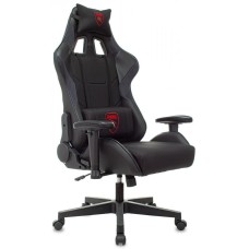 Кресло компьютерное игровое ZOMBIE Кресло игровое Thunder 1, ткань/экокожа, до 120кг, регулируемые 2D подлокотники, черный