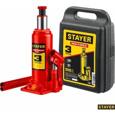 STAYER Домкрат гидравлический 43160-3-K_z01 бутылочный, 3т