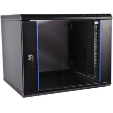 ЦМО Шкаф коммутационный ШРН-Эконом ШРН-Э-6.500-9005 настенный, стеклянная передняя дверь, 6U, 600x342x520 мм