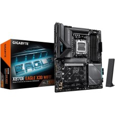 Материнская плата GIGABYTE Материнская плата X870E EAGLE X3D WIFI7 X870E, AM5, 4*DDR5, 3*PCIEx16, 4xM.2, 2*TypeC, 4*USB3.2Gen2, 8*USB3.2Gen1, 4*USB2.0, 4xSATA3.0, 5G, 2*Type-C(DP), HDMI, ATX, RTL