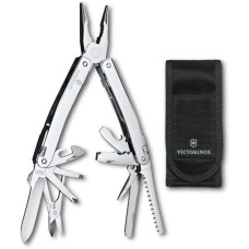 VICTORINOX Мультитул SwissTool Spirit MX (3.0224.MN) 105мм 24функц. чехол нейлоновый серебристый карт.коробка