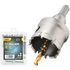 DELI Коронка по металлу твердосплавная с центрирующим сверлом DH-TCT042-E1 диаметр 42мм, шестигранный хвостовик