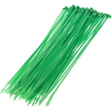 СИБРТЕХ Хомуты, 250 x 3.6 мм, пластиковые, зеленые, 100 шт 45513