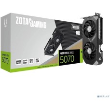 Видеокарта ZOTAC Видеокарта GAMING GeForce RTX 5070 Twin Edge OC 12GB GDDR7 192bit 3xDP/HDMI 2*FAN P(ZT-B50700H-10P) RTL