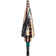 KRAFTOOL COBALT 6-30мм, 13 ступеней, азотирование, винтовая спираль, сверло ступенчатое(29691-6-30-13)