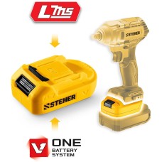 STEHER 20 В, адаптер для АКБ V1 под инструмент LMS, (V1-LMS)