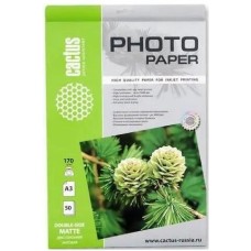 CACTUS Фотобумага CS-MA317050DS A3/170г/м2/50л./белый матовое/матовое для струйной печати