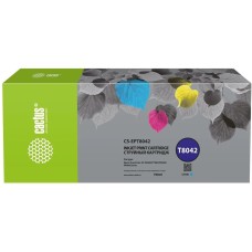 Картридж струйный CACTUS Картридж струйный CS-EPT8042 T8042 голуб.пигм. (700мл) для Epson SureColor SC-P6000/7000/8000/9000 с чипом