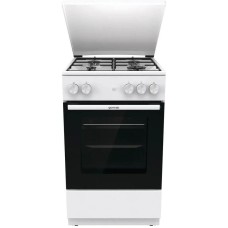GORENJE Газовая плита GG5A14WJ, газовая духовка, металлическая крышка, сталь, белый