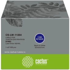 CACTUS Этикетки CS-LW-11354 сег.:57x32мм черный белый 1000шт/рул Dymo Label Writer 450/4XL