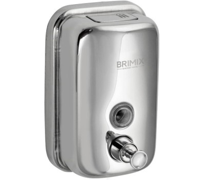 Дозатор для жидкого мыла BRIMIX 618 Дозатор жидкого мыла настенный металлический с глазком (2)