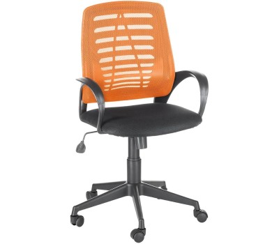 Кресло компьютерное OLSS кресло ИРИС ткань TW-оранжевый/TW-черный