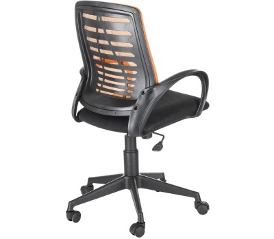 Кресло компьютерное OLSS кресло ИРИС ткань TW-оранжевый/TW-черный