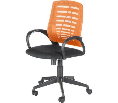 Кресло компьютерное OLSS кресло ИРИС ткань TW-оранжевый/TW-черный