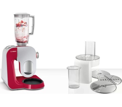 Кухонный комбайн BOSCH MUM58720 1000Вт красный/серебристый