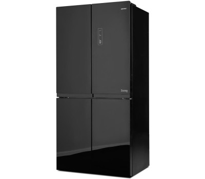 Холодильник Centek CT-1756 NF Black Glass INVERTER <442л (153л/289л)> 833х655х1775мм, Стекло, 4 дв