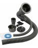 Кухонная мойка GFFRANK 60502G Мойка врезная 60х50 см цвет графит, толщина 2,0 х 0,6 мм, глубина 200 мм + большой сифон с переливом