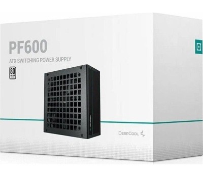 Блок питания DEEPCOOL Блок питания ATX 600W PF600 80 PLUS WHITE (20+4pin) APFC 120mm fan 6xSATA RTL