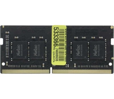 NETAC Память DDR4 16GB 3200MHz NTBSD4N32SP-16 Basic RTL PC4-25600 CL22 260-pin 1.2В single rank Ret