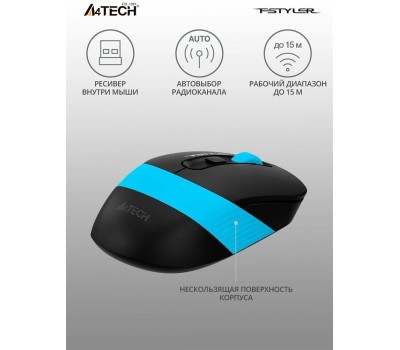 A4TECH Fstyler FG10S черный и синий