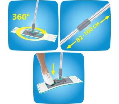Швабра HAUSMANN HM-1760A Profi LARGE с телескопической ручкой ручкой 160см