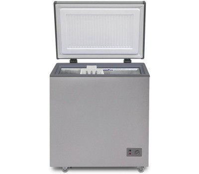 Морозильник БИРЮСА M155KX 145л (ларь, глухая крышка) металлик