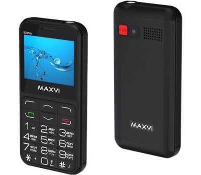 Телефон мобильный MAXVI B231ds Black
