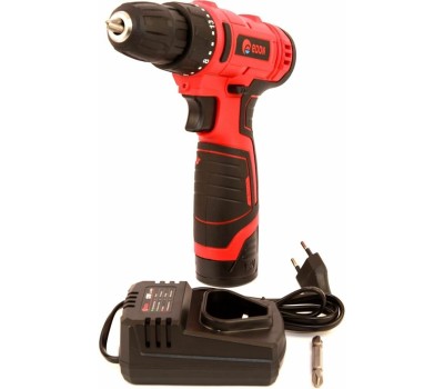 Дрель-шуруповёрт EDON AD-1201 черный/красный 15417 12В, 1аккум