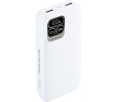 PERFEO Powerbank Atomic Age 20000 mAh/LED дисплей/PD + QC 3.0/Type-C/2 USB/Выход: 5A, max 22.5WWhite (PF E1475)