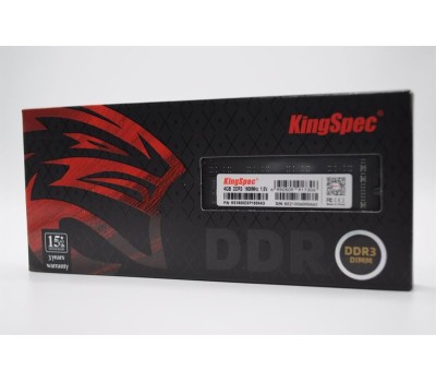 KINGSPEC Память 4GB 1600MHz KS1600D3P15004G RTL PC3-12800 CL11 DIMM 240-pin 1.5В dual rank Ret