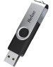 NETAC Флеш Диск 16GB U505 NT03U505N-016G-20BK USB2.0 черный/серебристый