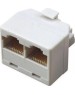 REXANT Переходник сетевой LAN екер 8Р8С (RJ-45) -2 гнезда 8Р8С (RJ-45)
