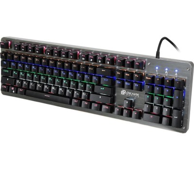 OKLICK Клавиатура 960G Dark Knight, проводная, USB, механическая, черный [499575]