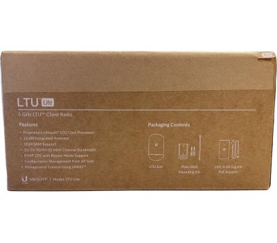 Точка доступа UBIQUITI Точка доступа Ltu Lite, 5ГГц, 1xRJ45, белый [ltu-lite]