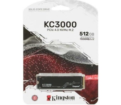 Накопитель SSD KINGSTON SSD накопитель KC3000 SKC3000S/512G 512ГБ, M.2 2280, PCIe 4.0 x4, NVMe, M.2