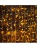 NEON-NIGHT Гирлянда светодиодная Занавес 2х6м 768 LED ТЕПЛЫЙ БЕЛЫЙ прозрачный ПВХ IP65 эффект мерцания 230В нужен блок 303-500-1