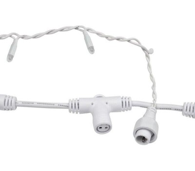 NEON-NIGHT Гирлянда светодиодная Занавес 2х6м 768 LED ТЕПЛЫЙ БЕЛЫЙ прозрачный ПВХ IP65 эффект мерцания 230В нужен блок 303-500-1