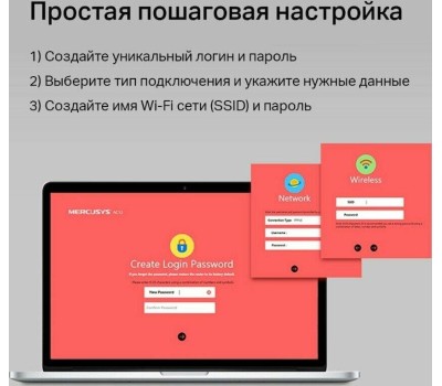 Mercusys MR30 Двухдиапазонный Wi-Fi роутер AC1200 ISP PROJ