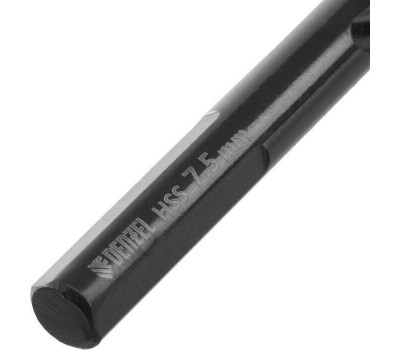 Сверло DENZEL Сверло по металлу, 7,5 мм, HSS-Tin, Golden Tip, 8 шт. 717218