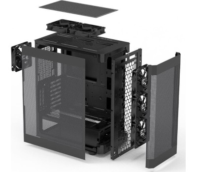 Корпус для ПК ZALMAN Корпус ATX i4, Midi-Tower, без БП, черный [i4 black]