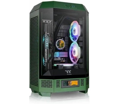 Корпус для ПК THERMALTAKE Корпус mATX The Tower 300 Racing Green, Micro-Tower, без БП, зеленый [ca-1y4-00scwn-00]