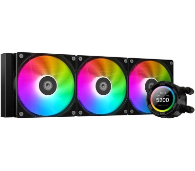 ID-COOLING Система водяного охлаждения SL360 XE, LCD, 4-pin, ARGB, 120мм, черный, retail