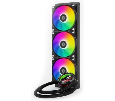 ID-COOLING Система водяного охлаждения SL360 XE, LCD, 4-pin, ARGB, 120мм, черный, retail