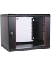 ЦМО Шкаф коммутационный ШРН-Эконом ШРН-Э-6.500-9005 настенный, стеклянная передняя дверь, 6U, 600x342x520 мм