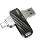 Флешка NETAC Флешка USB US1 128ГБ, USB3.2, черный и серебристый [nt03us11c-128g-32bk]