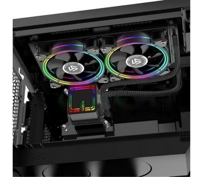 ALSEYE Система водяного охлаждения H280, 4-pin, RGB, 140мм, черный, retail